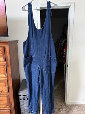 Amazon Denim Blue Overalls Jumpsuit
